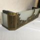 Great art deco bronze and glass wall light 30-40 years
