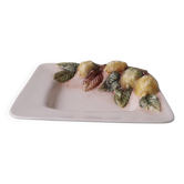 Lemon slipware dish