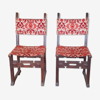 Pair of Renaissance chairs.