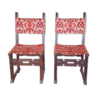 Pair of Renaissance chairs.