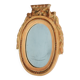 Antique Gilded Wood Mirror a Fronton Louis XVI Style