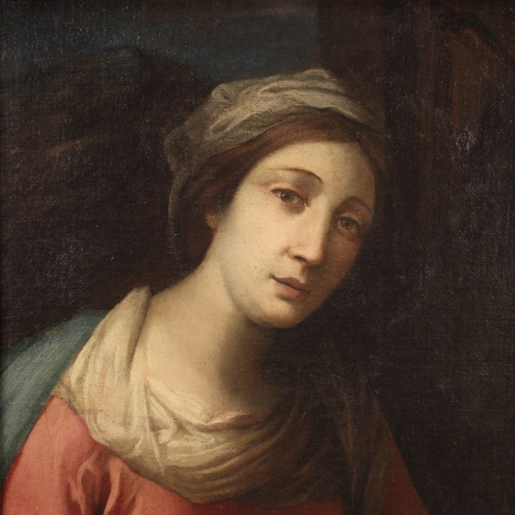 Portrait antique d’une dame de la seconde moitié du 17ème siècle