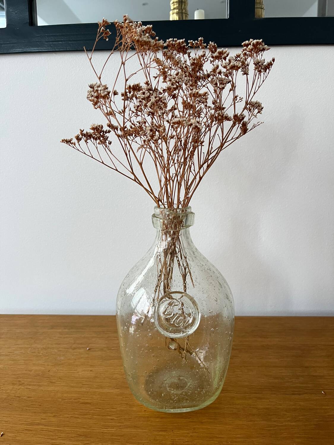 Biot bubble glass pitcher bottle