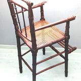 Art Deco caned children's high chair