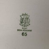 Mid-century German ceramic cake plate with floral patterns by Limburg, 1960s.