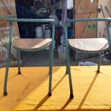 Pair of school chairs Mullca by Jacques Hitier