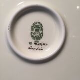 Pie dish or decorative porcelain dish with floral decoration