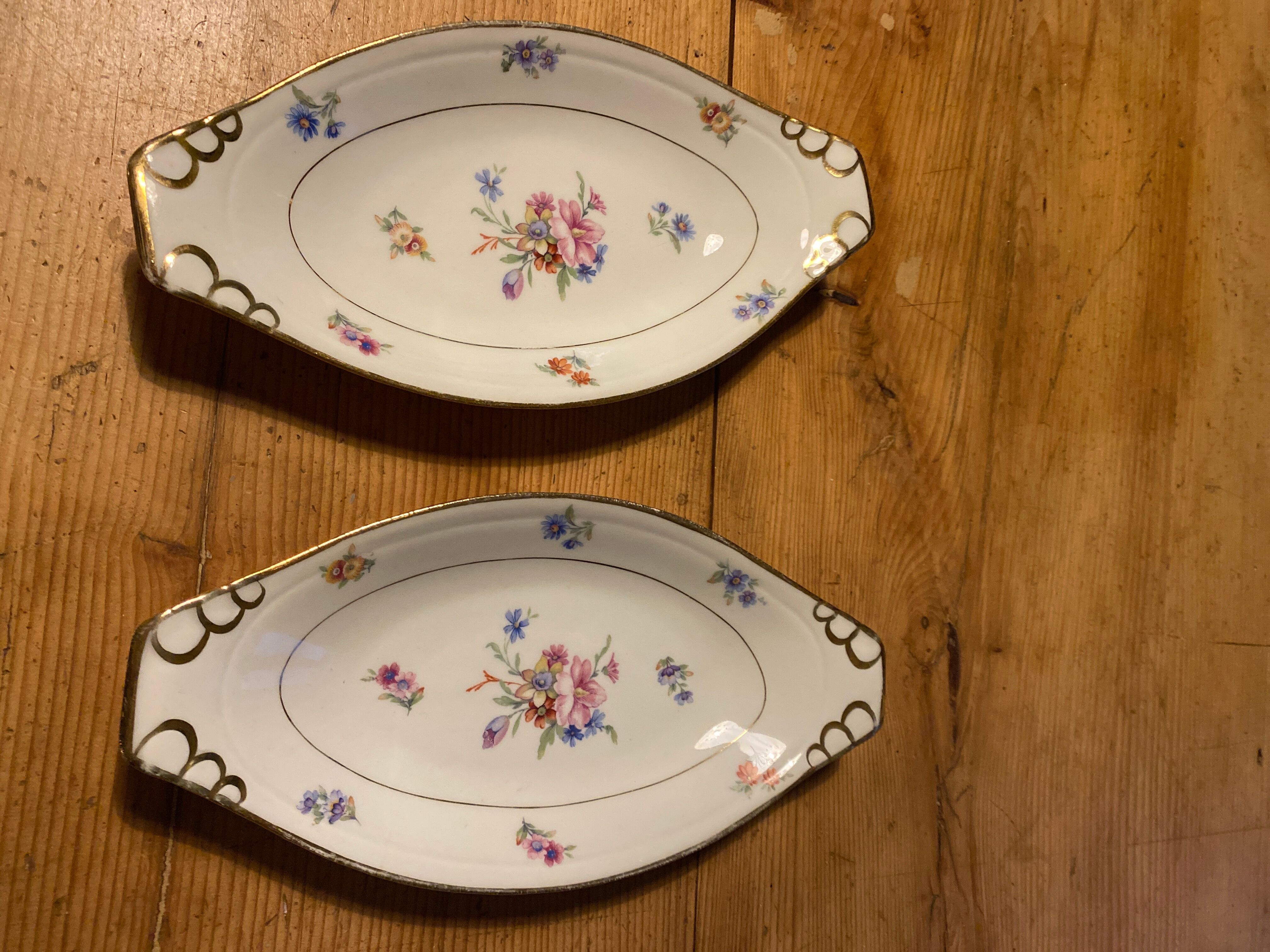 Set of two old ramekins