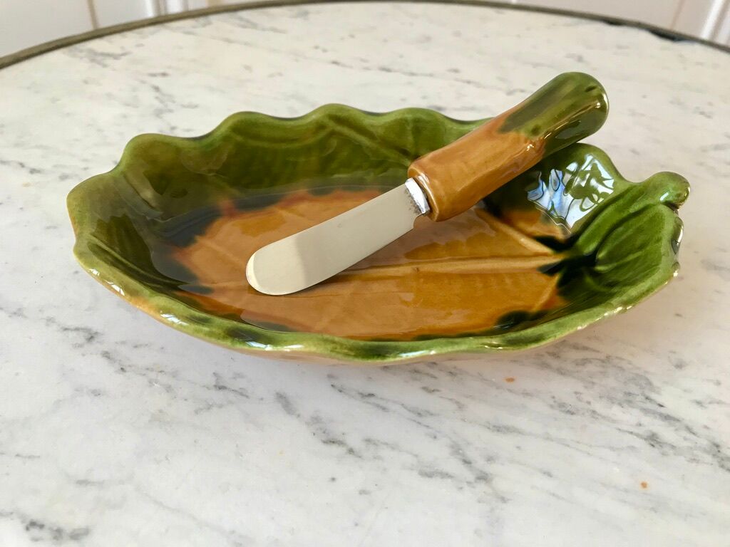 Vallauris ceramic butter dish 70s