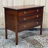 1950s English chest of drawers in mahogany
