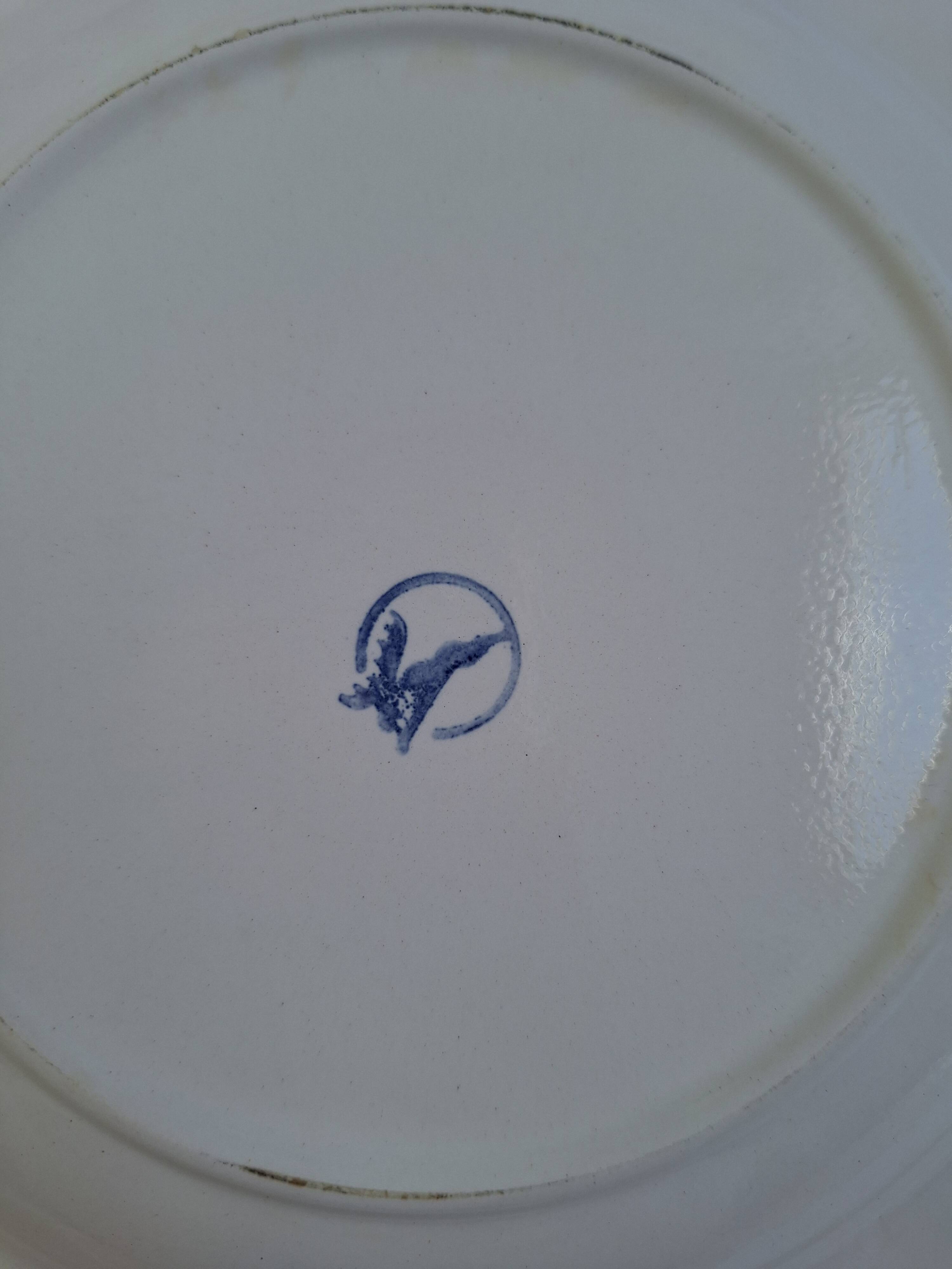 Vintage blue deep plates