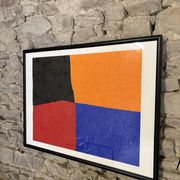 Silkscreen "Four-Leaf Clover" by E. Mether-Borgström, 1985
