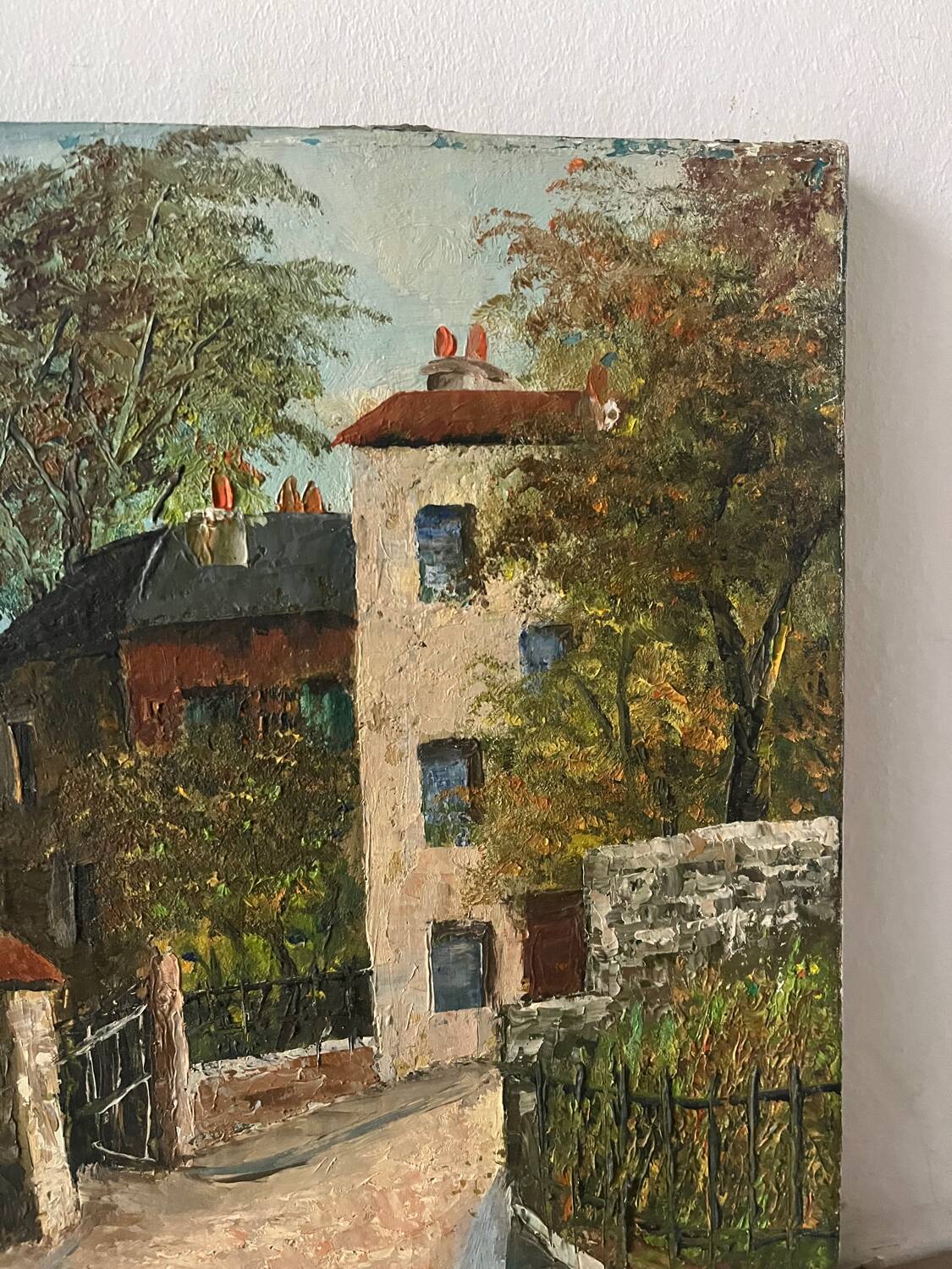 Paris Montmartre cabaret Lapin Agile, oil on canvas 1965