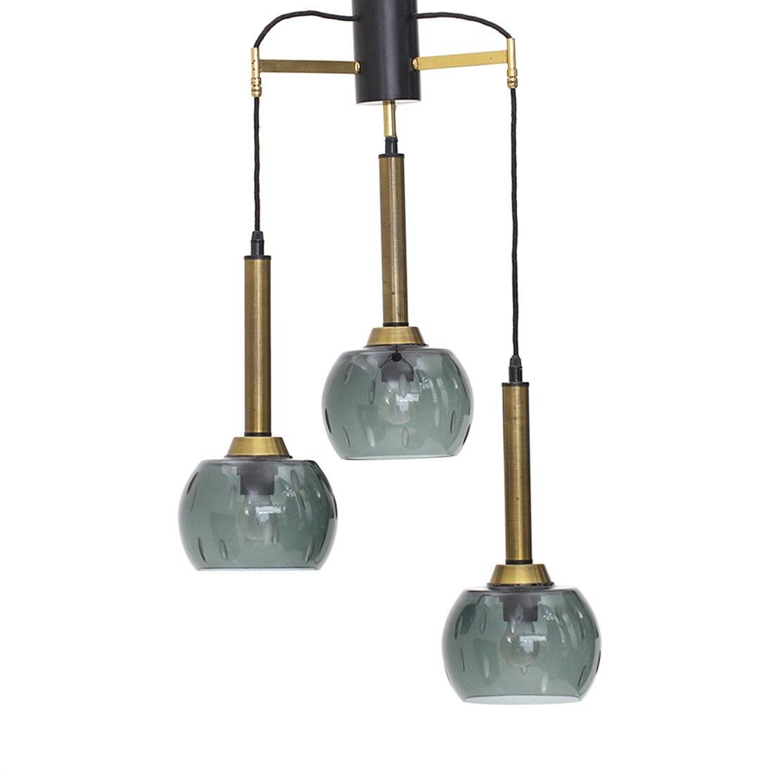 Ceiling lamp with three pendants, 1950s