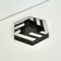 Vintage Brutalist Metal Vide-Poche & Ashtray – Geometric Industrial Design