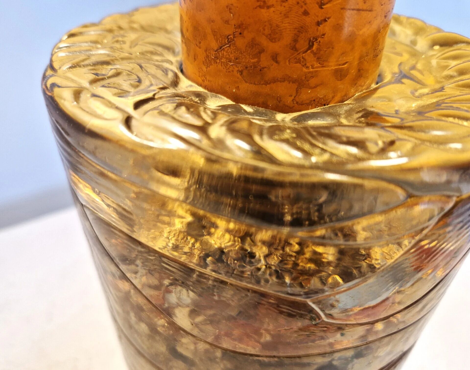 Fractal resin and copper lamp | 1970s