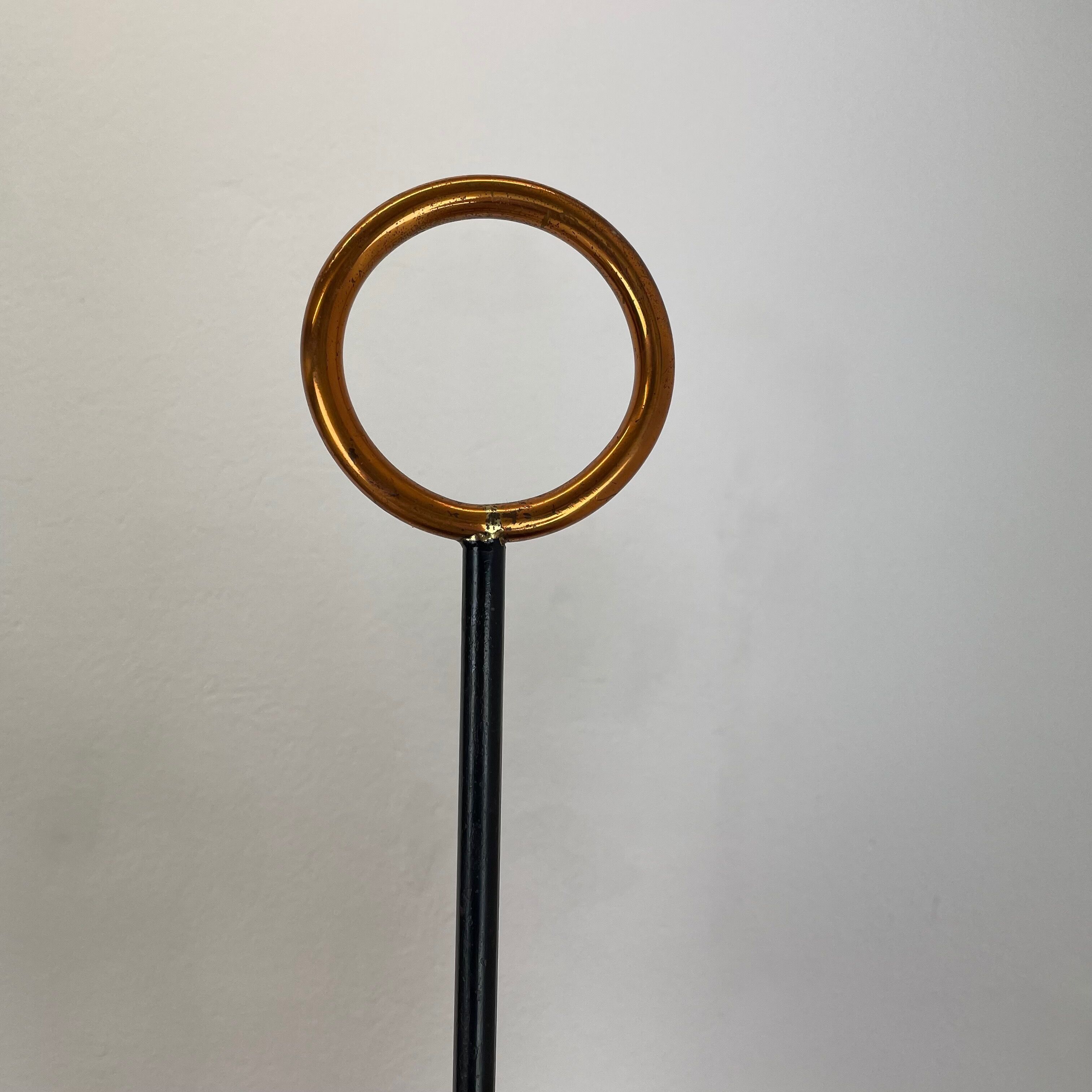 Original Metal Copper Brutalist Hollywood Regency Umbrella Stand Germany, 1970s