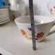 Ceramic coffee or tea service moulin des loups (orchies) flower from the 60s