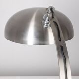 70's ministerial table lamp in chrome metal italian design