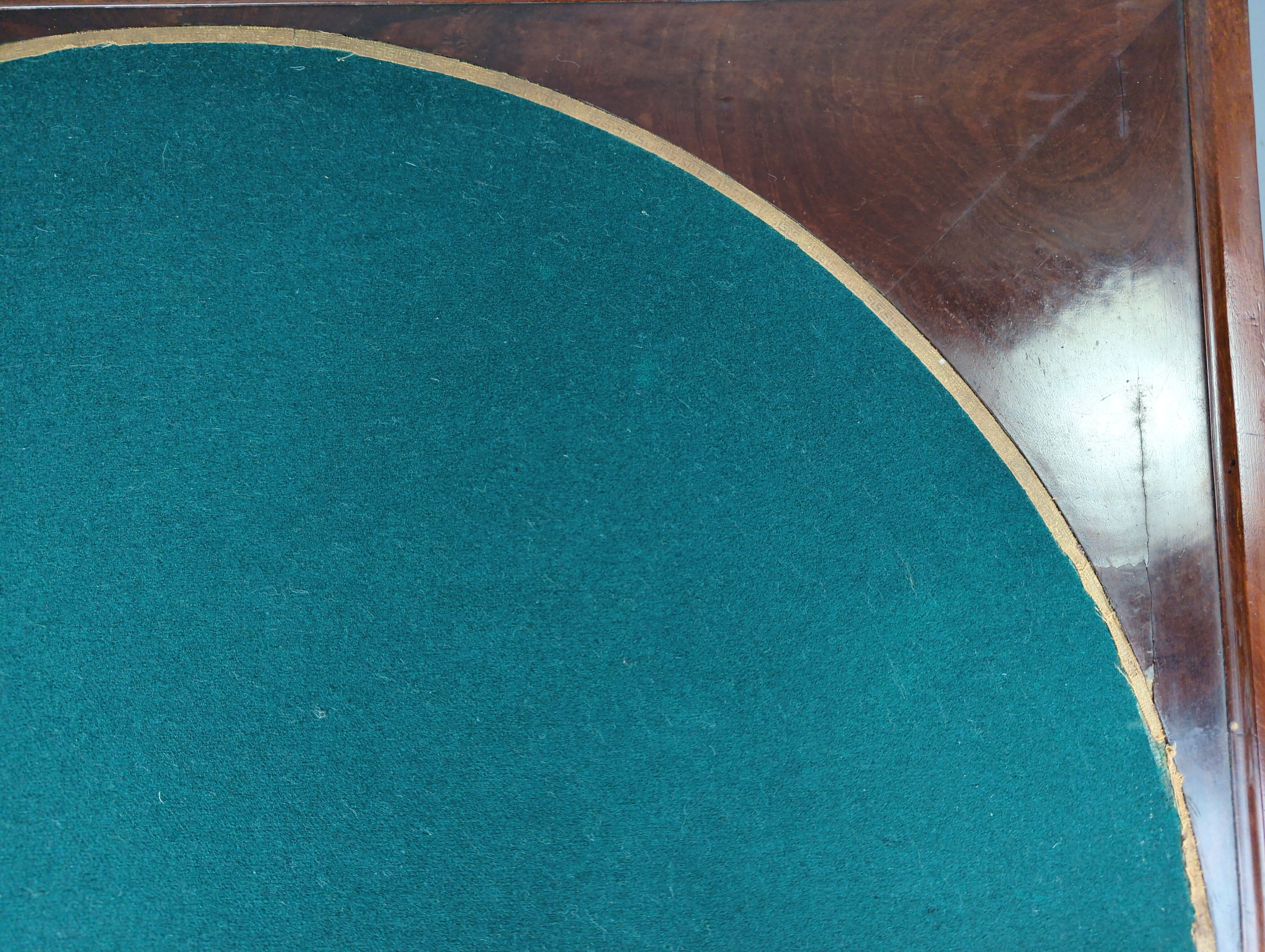 Game table wallet mahogany veneer era empire