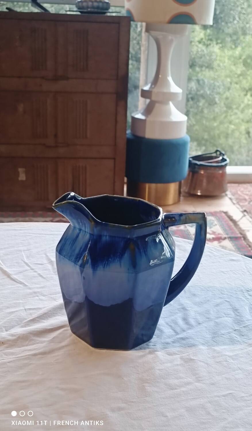 Carafe, pitcher, in French porcelain, early 20th century, 1930