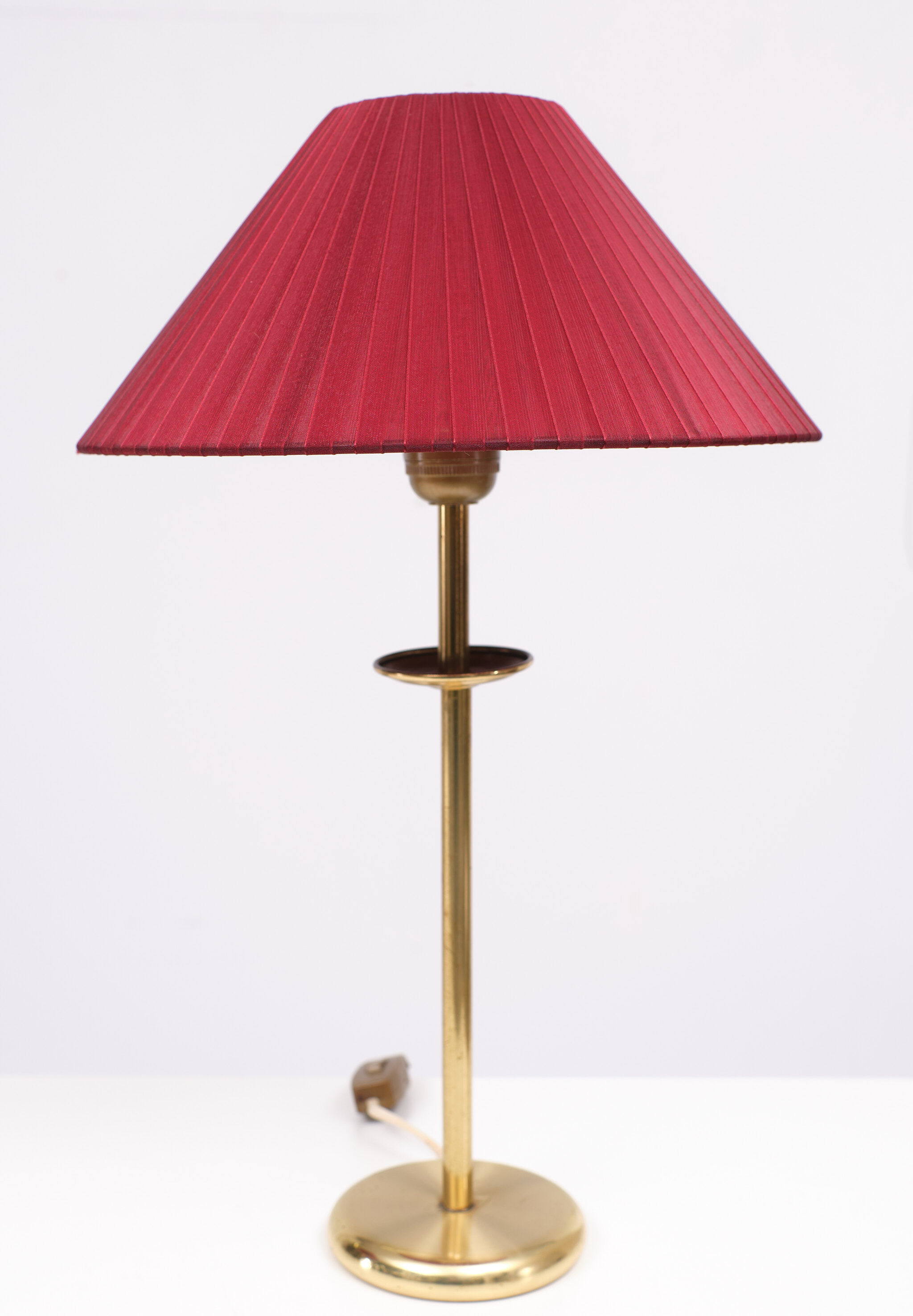 Vintage Set Brass Table Lamps, 1970s