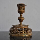 Bougeoir en bronze ajouré style Gothique