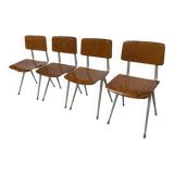 Chaises Result par Friso Kramer pour Ahrend De Cirkel, Pays-Bas, 1960s, Set de 4