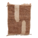 Berber beni ouarain rug dark beige and modern white