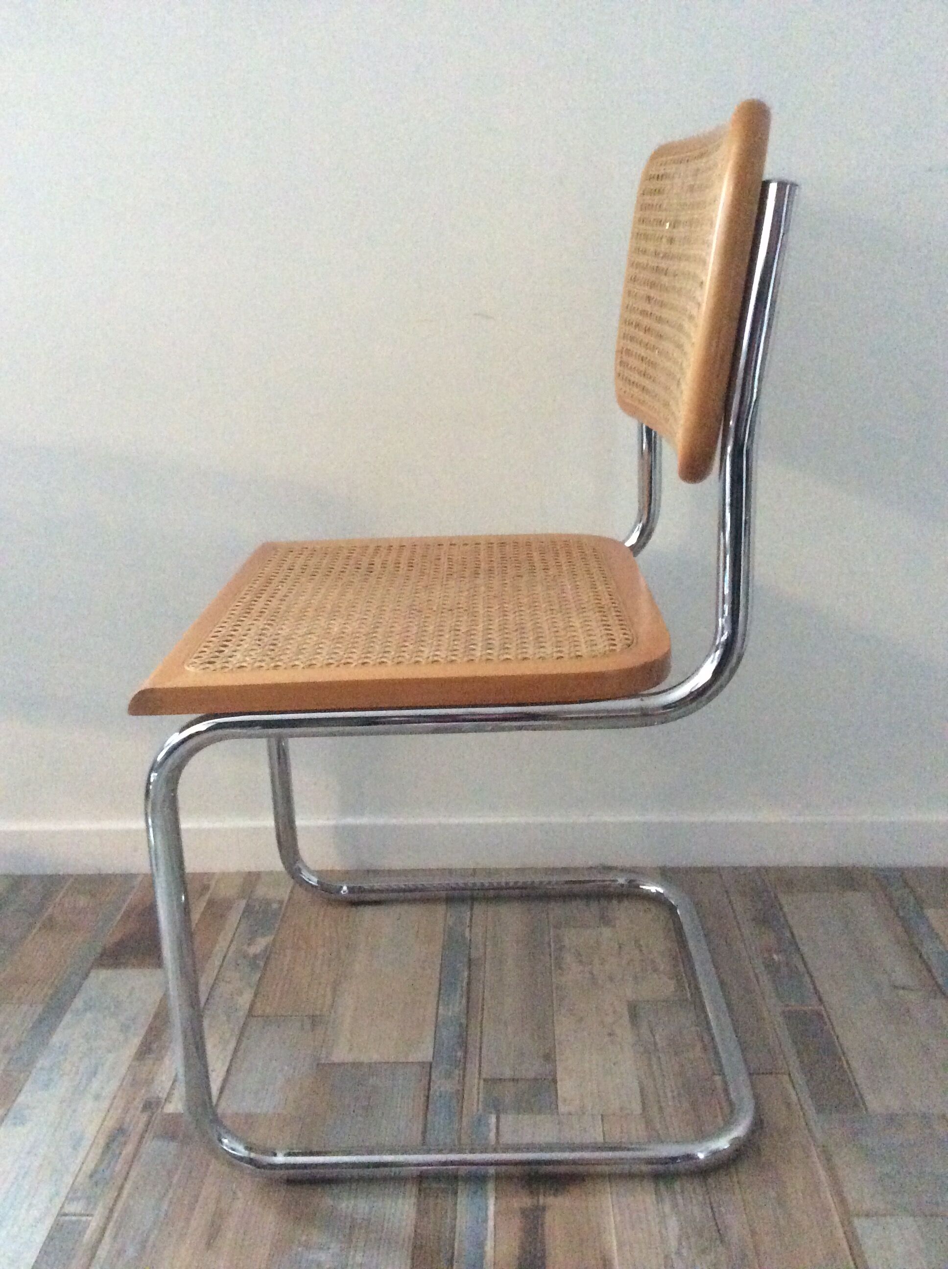 Lot of 4 chairs Marcel Breuer Cesca B32