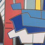 Alberto magnelli: blue composition - original lithograph