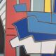 Alberto magnelli: blue composition - original lithograph