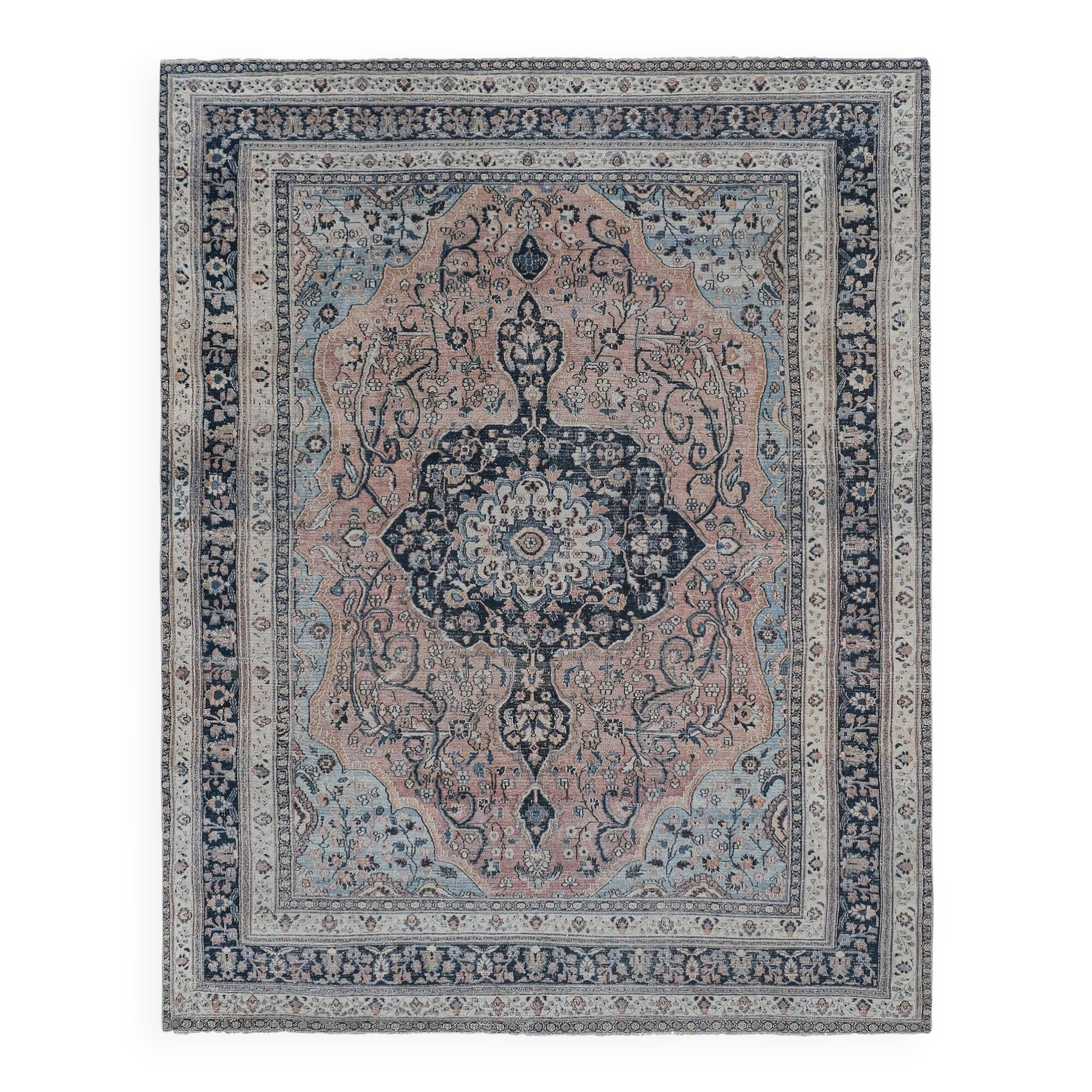 Vintage handmade Turkish rug 290x375 cm