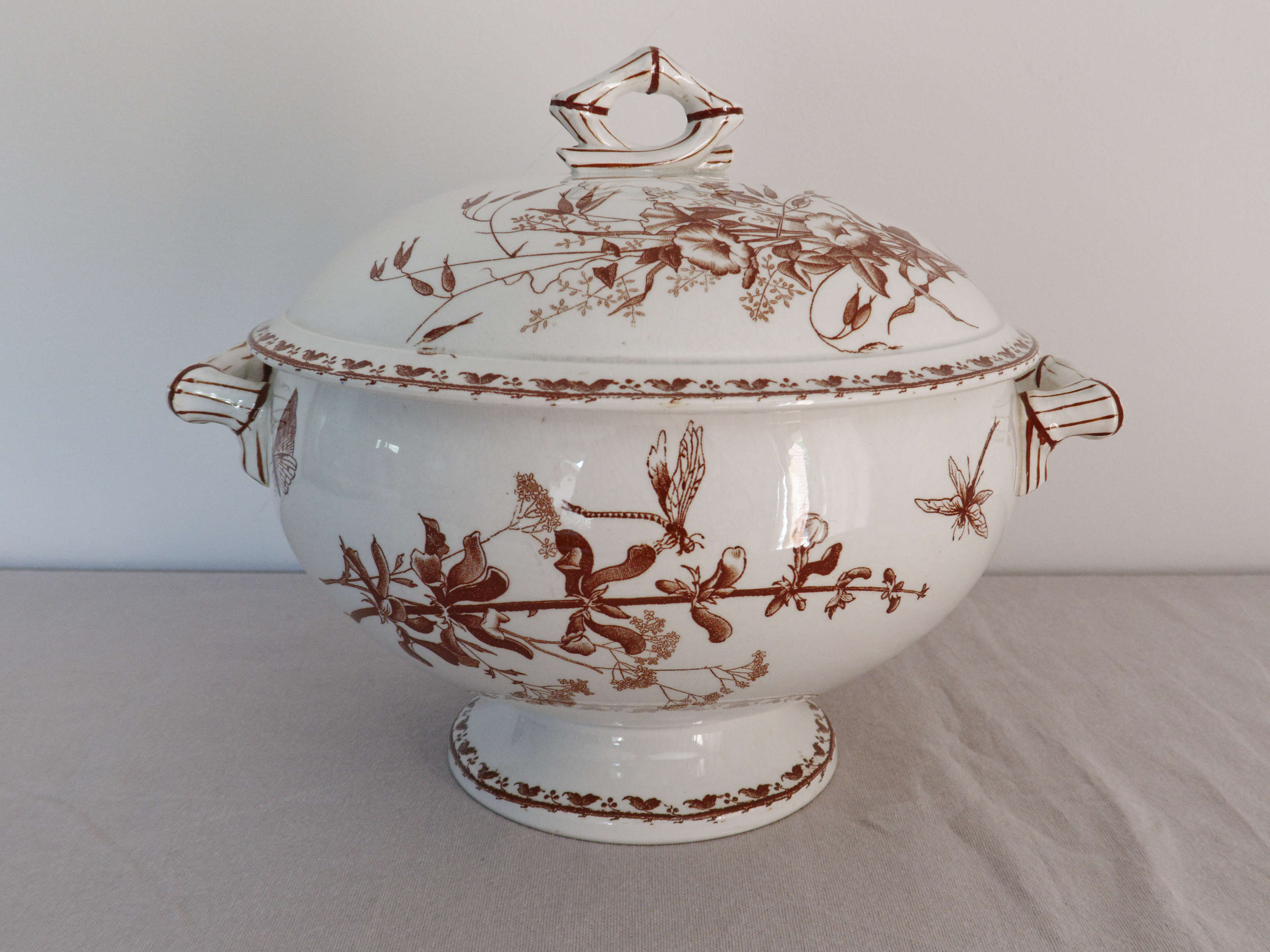 Iron earth tableware service U&C Sarreguemines Carmen collection