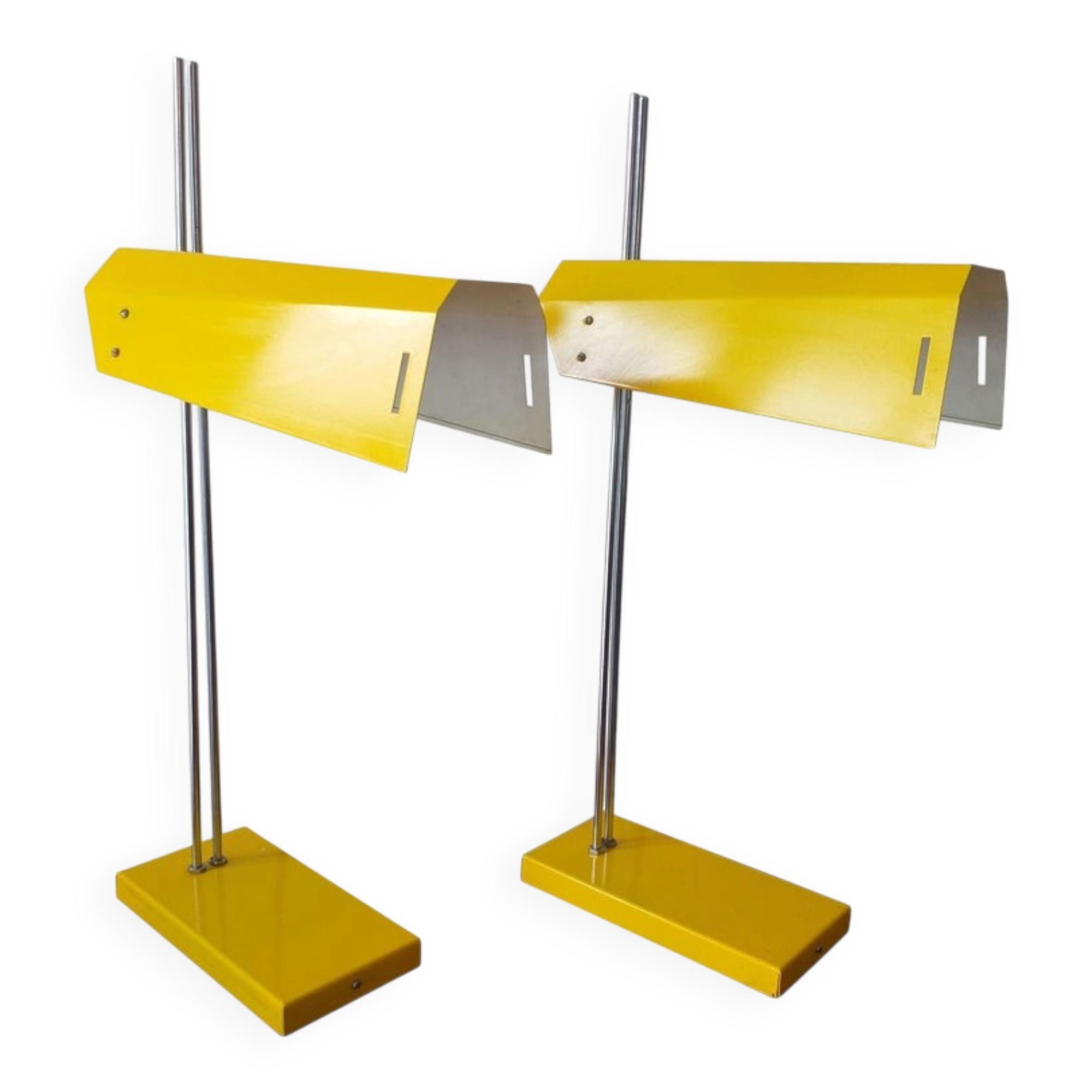 Pair of Midcentury Table Lamps Lidokov, Designed by Josef Hurka, 1970s