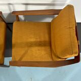 Mid-century modern pair of Walter Knoll armchairs model 550 from 50s