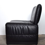 Fauteuil skaï vintage 1970