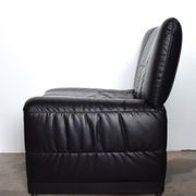 Fauteuil skaï vintage 1970
