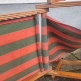 Vintage Deck Chair with Footrest – Transatlantic Stripes