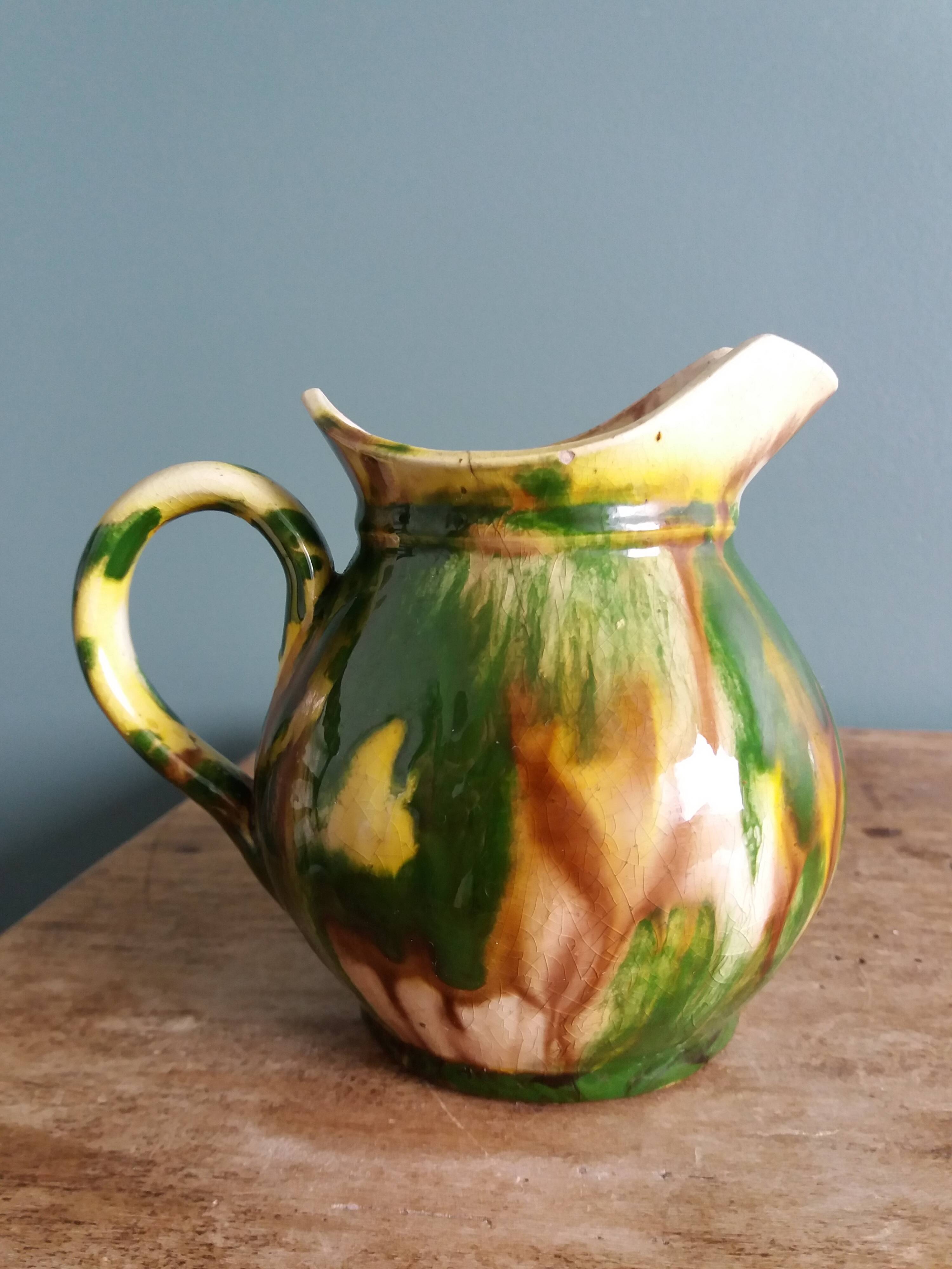 Handcrafted ceramic milk jug