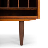 Rosewood bookcase with Record Rack by Hundevad & Co, 1960s