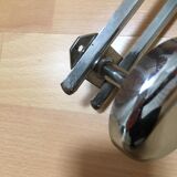 Chromed metal coat rack with 3 hooks, 1970s