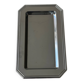 Small vintage polished stainless steel tray