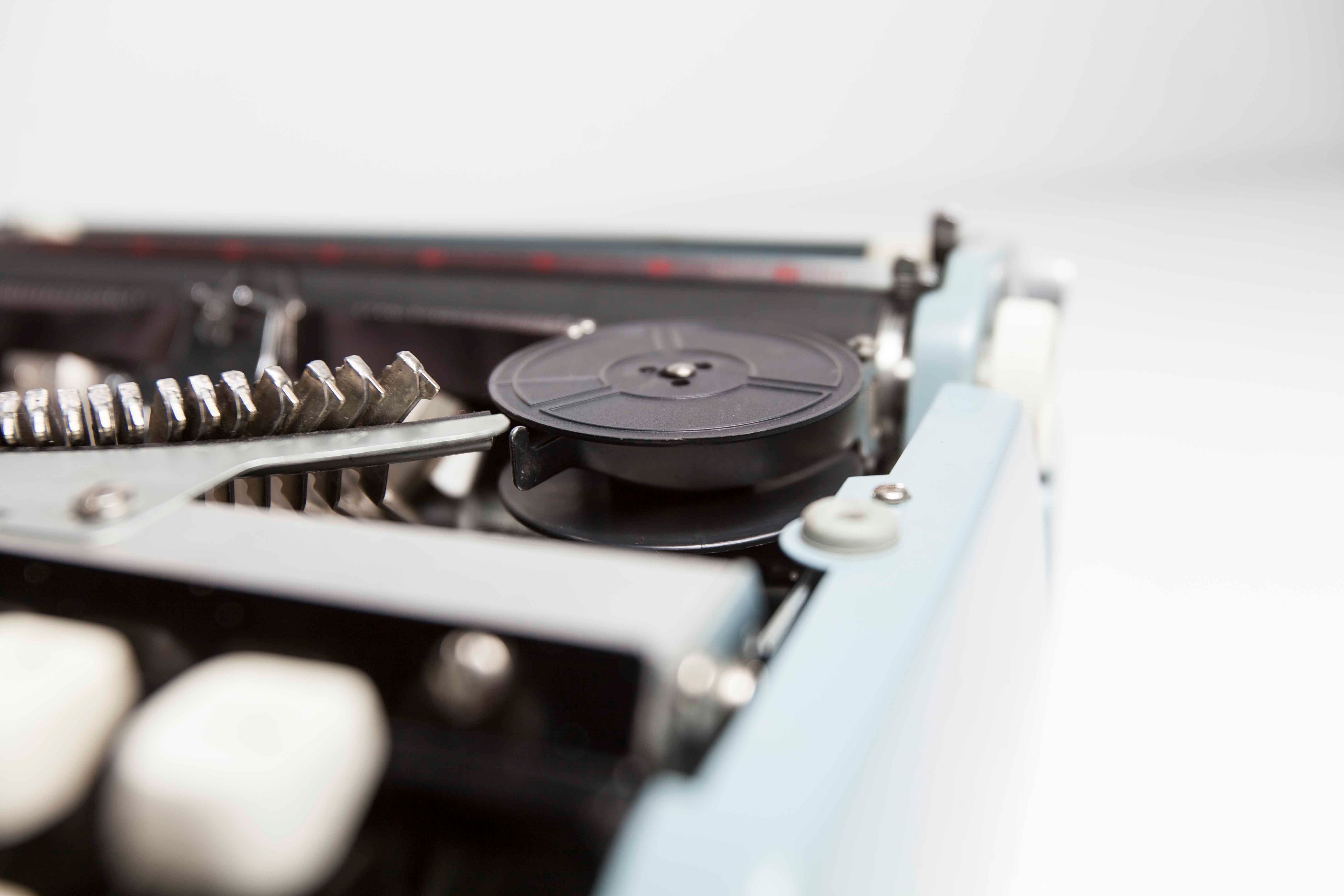 Sky Blue Brother Typewriter from 1980