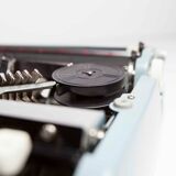 Sky Blue Brother Typewriter from 1980