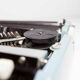 Sky Blue Brother Typewriter from 1980