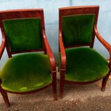 Pair of armchairs period resrauration