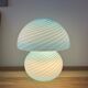 Mushroom lamp whirlpool blue Murano glass