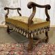 Banquette de fenêtre en noyer début XXème