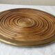 Rattan and brass tray